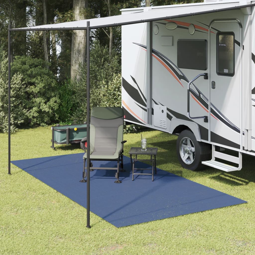 Campingmatte blå 4x2 m