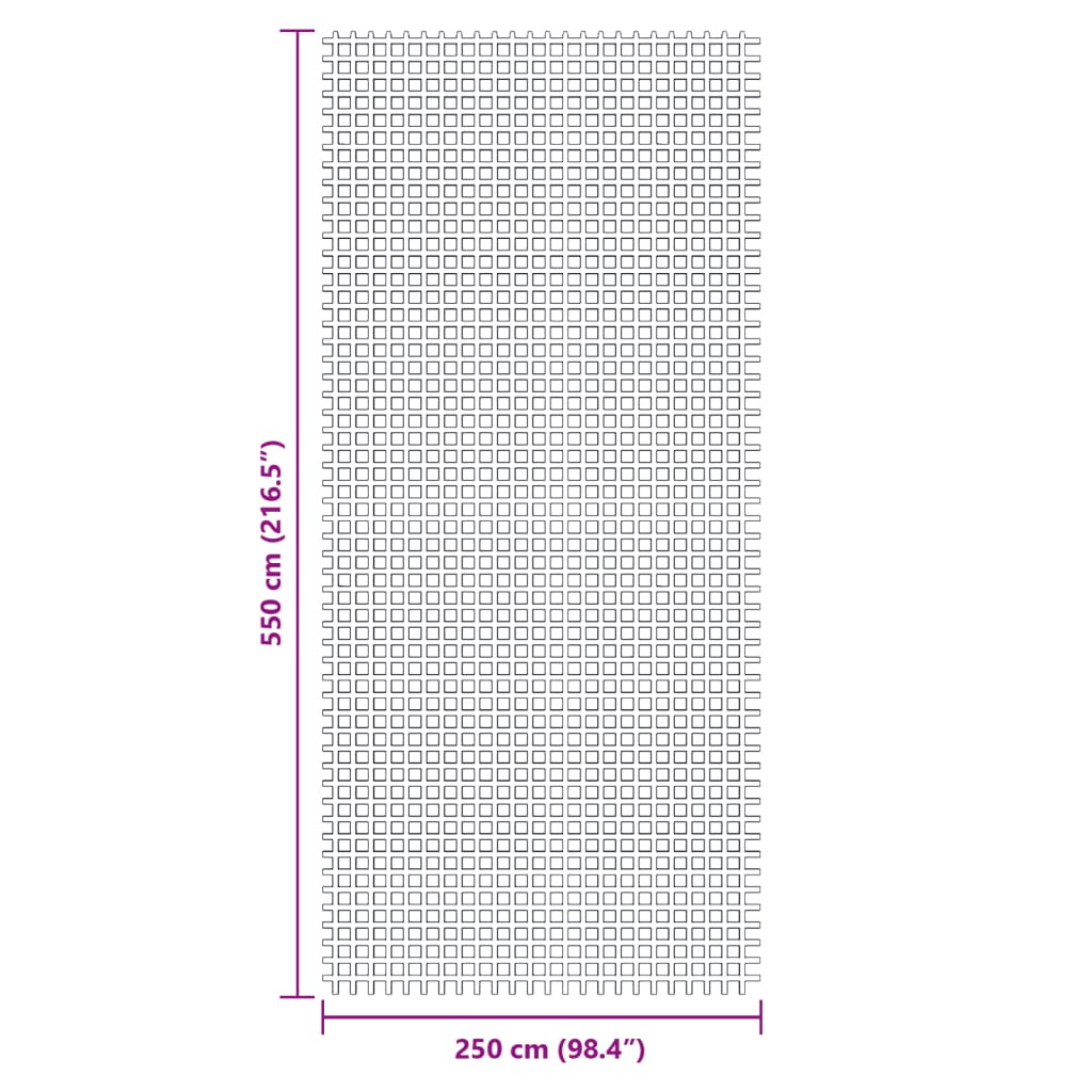 Campingmatte grønn 5,5x2,5 m