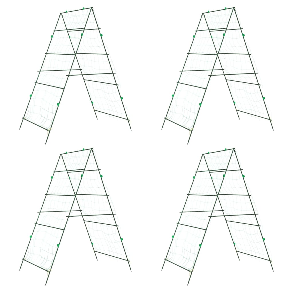 Hageespalier for klatreplanter 4 stk A-ramme stål
