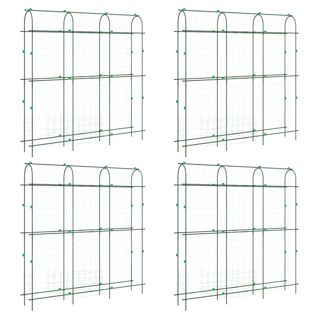 Hageespalier for klatreplanter 4 stk U-ramme stål