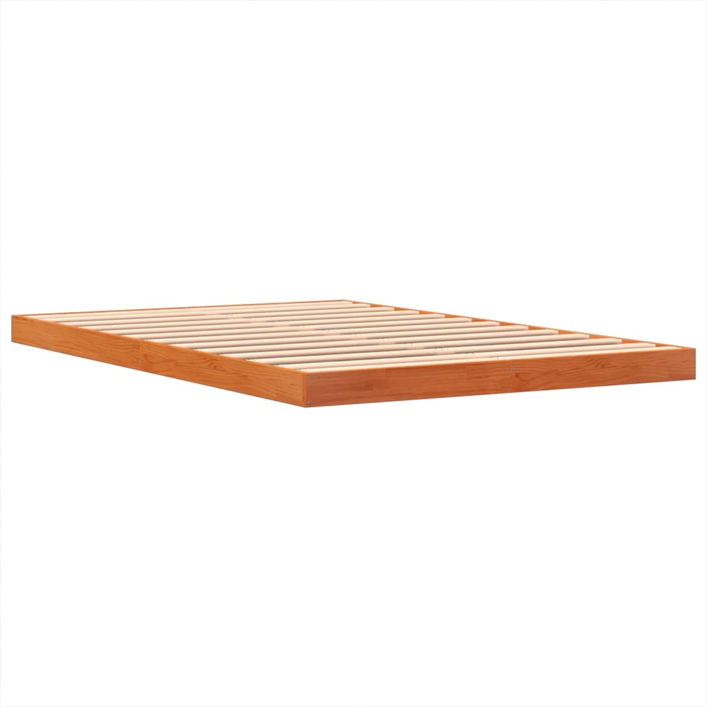 Sengeramme brun 140x200 cm heltre furu