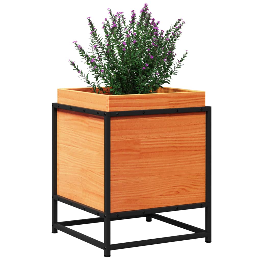Hageplantekasse voksbrun 40x40x50 cm heltre furu