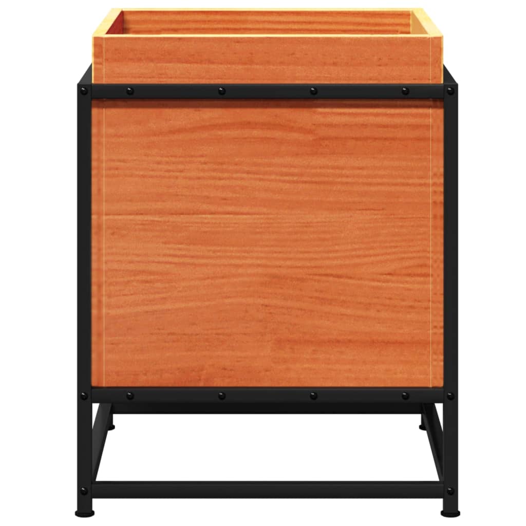 Hageplantekasse voksbrun 40x40x50 cm heltre furu