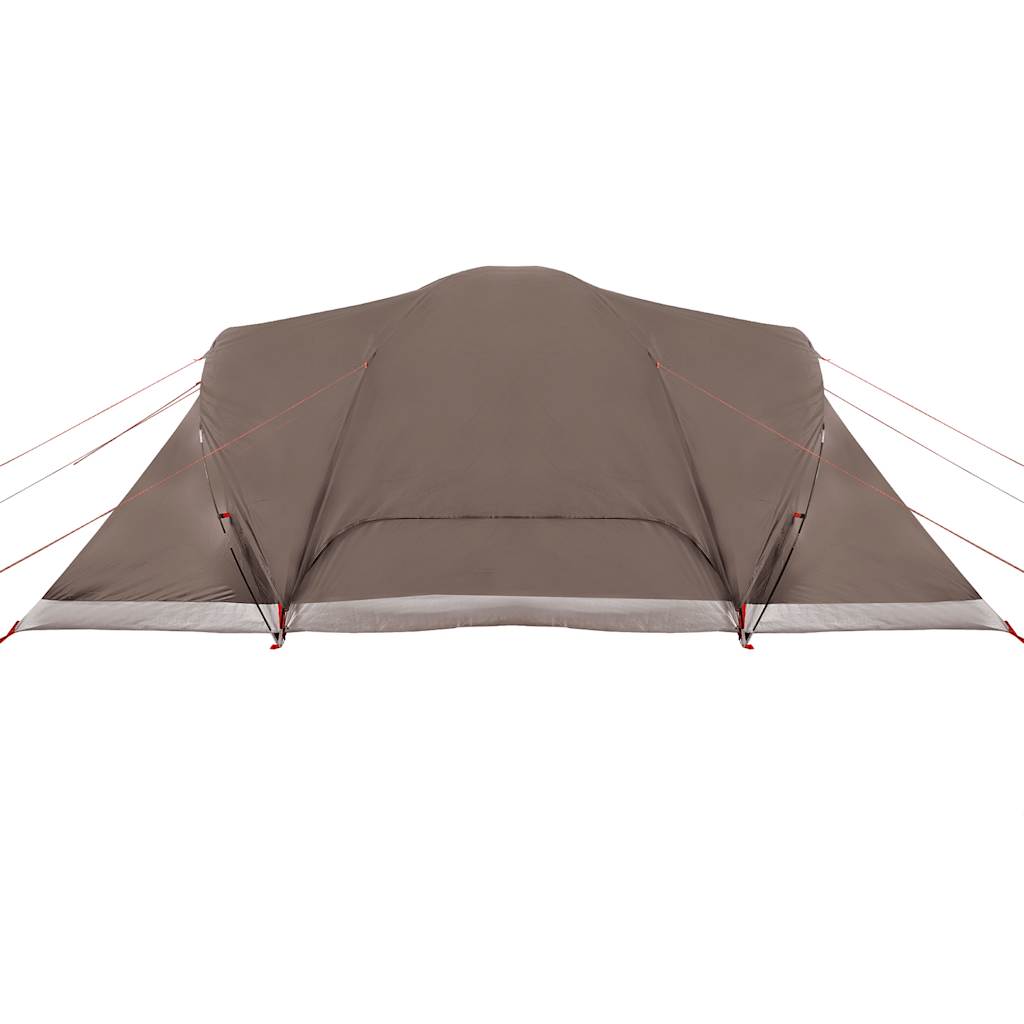 Kuppeltelt for camping 6 personer brun vanntett