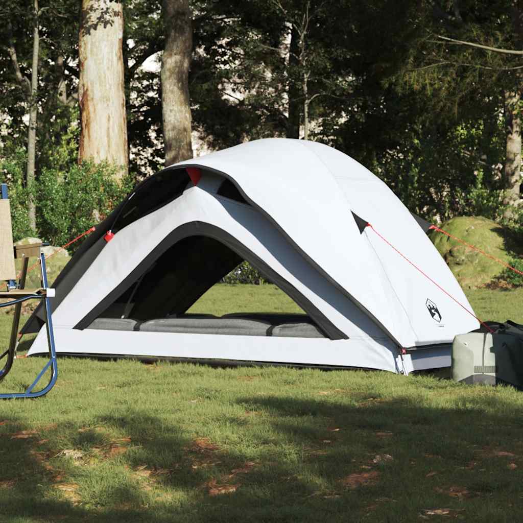 Campingtelt for 1 personer hvit blendingsstoff vanntett