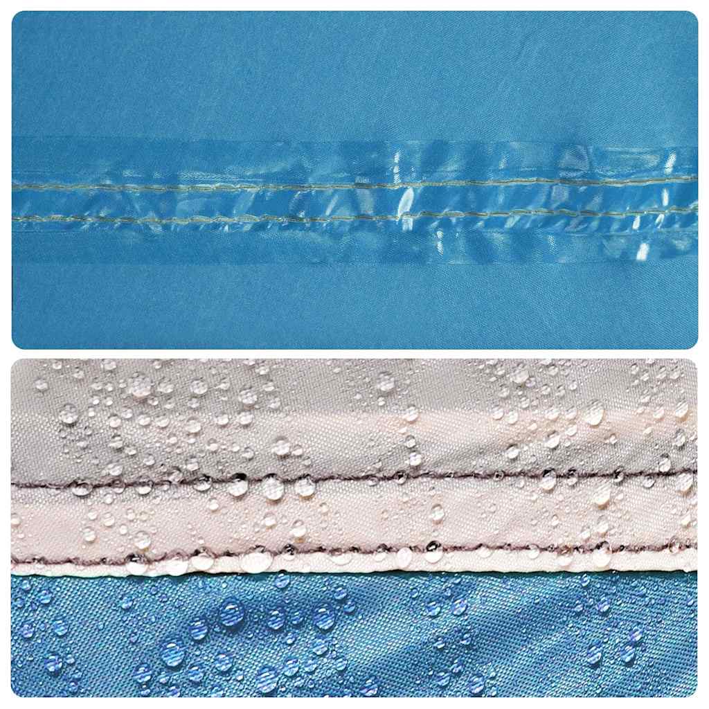 Tunneltelt for camping 8 personer blå vanntett