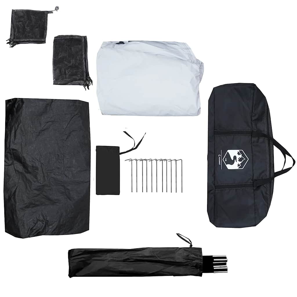 Familietelt hytte 6 personer hvit blendingsstoff vanntett