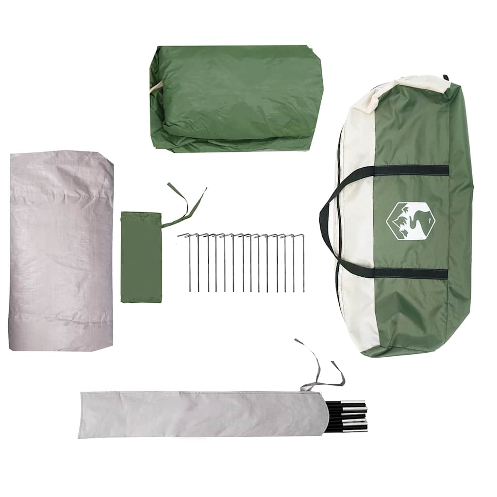 Familietelt Igloo 6 personer grønn vanntett