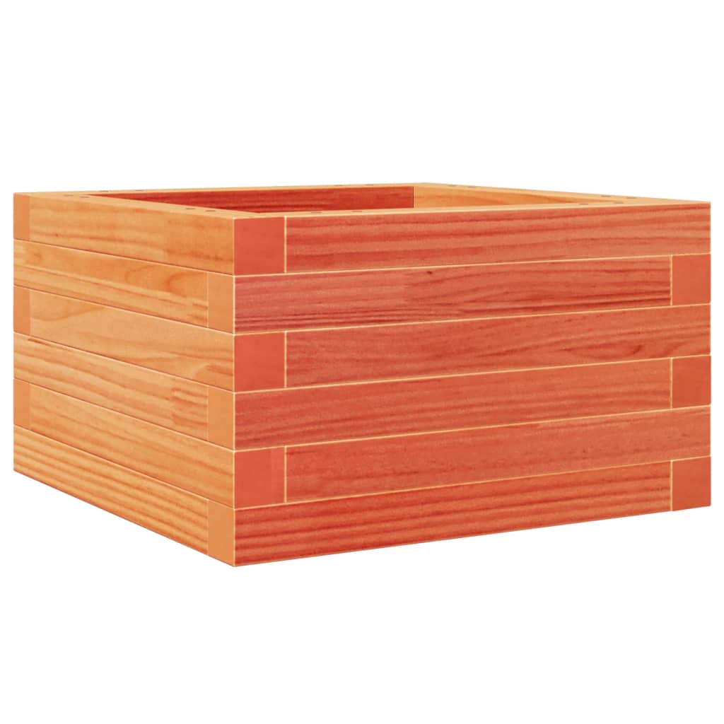 Hageplantekasse voksbrun 40x40x23 cm heltre furu