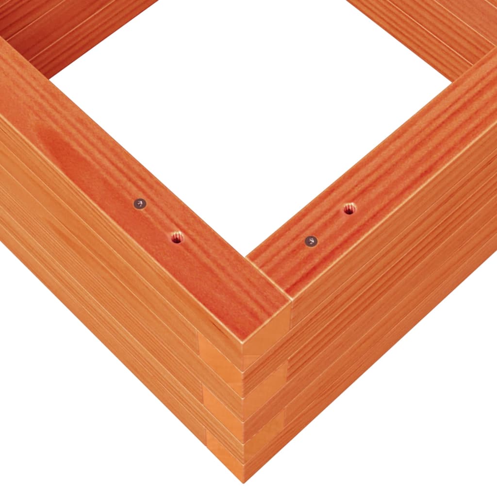 Hageplantekasse voksbrun 40x40x23 cm heltre furu