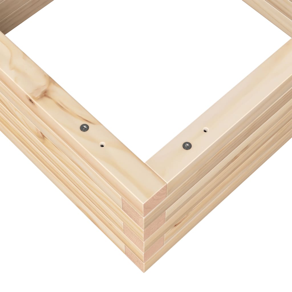 Hageplantekasse 50x50x23 cm heltre furu