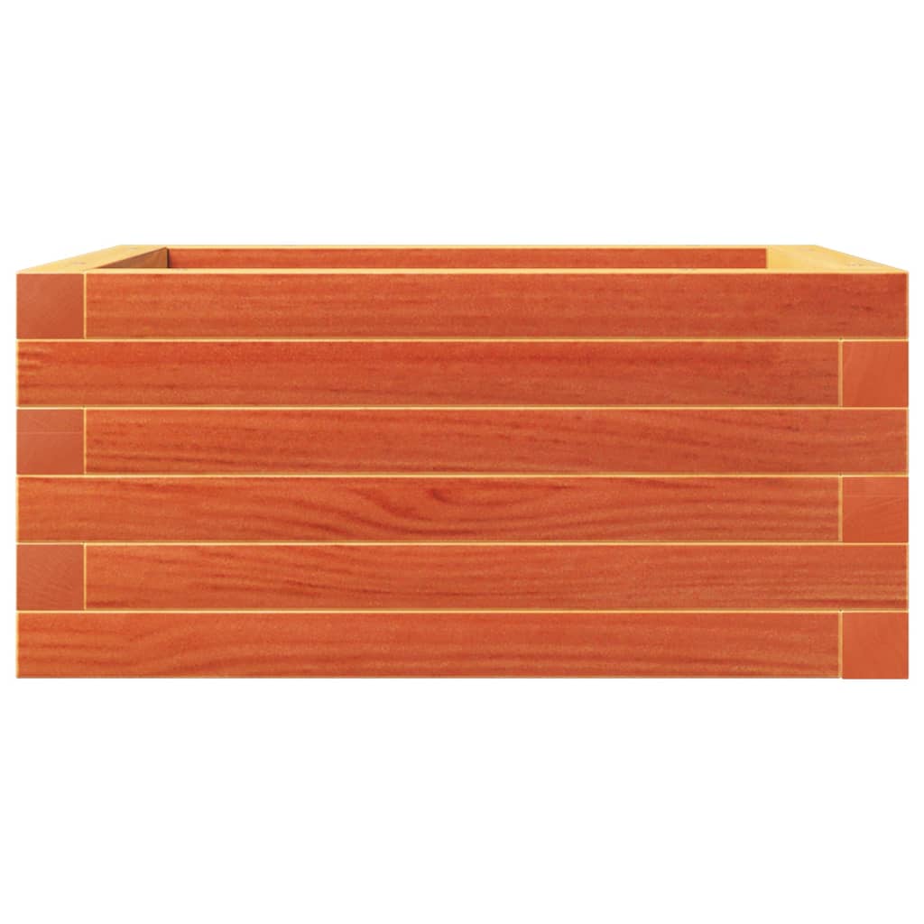 Hageplantekasse voksbrun 50x50x23 cm heltre furu