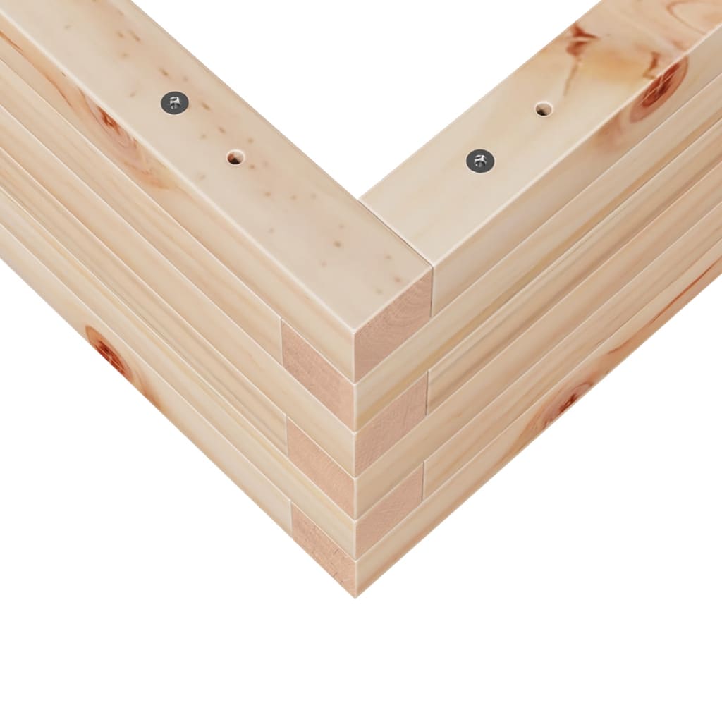 Hageplantekasse 70x70x23 cm heltre furu
