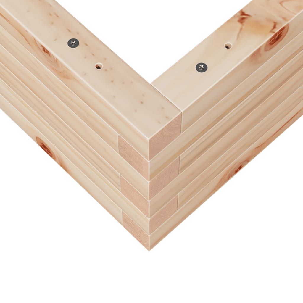 Hageplantekasse 80x80x23 cm heltre furu