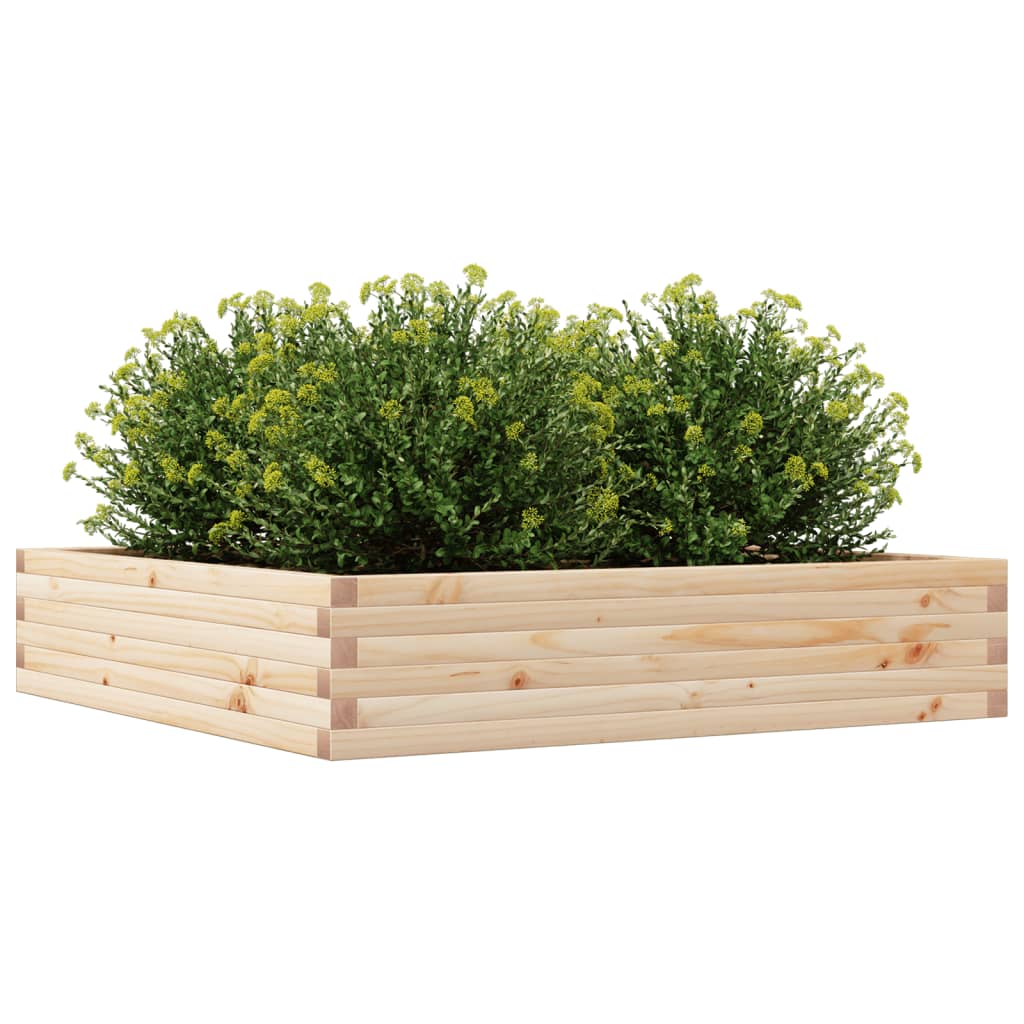 Hageplantekasse 110x110x23 cm heltre furu