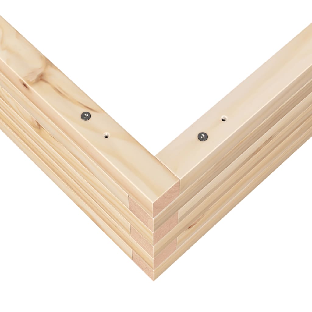 Hageplantekasse 110x110x23 cm heltre furu
