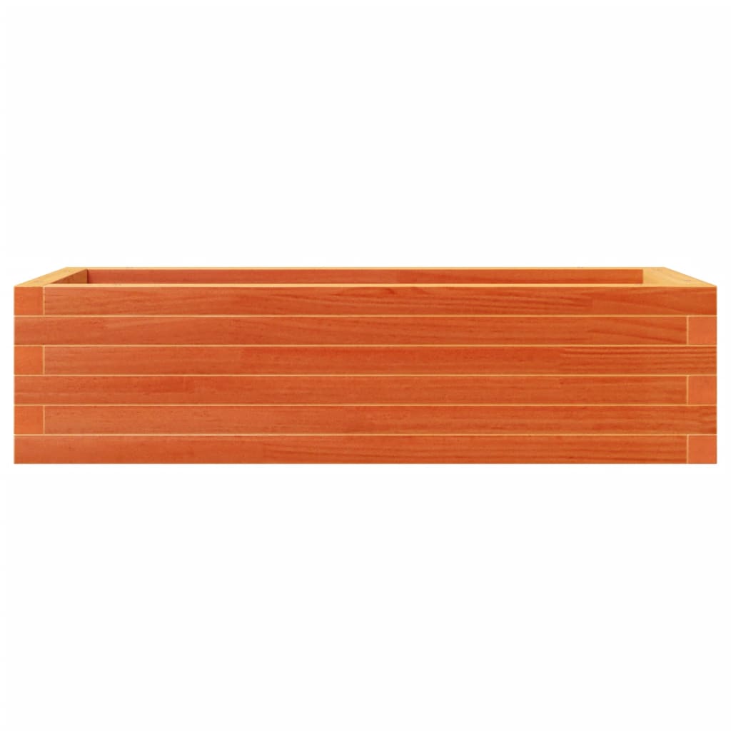 Hageplantekasse voksbrun 90x40x23 cm heltre furu