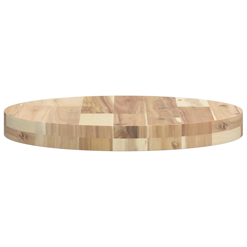Bordplate rund Ø40x4 cm heltre akasie