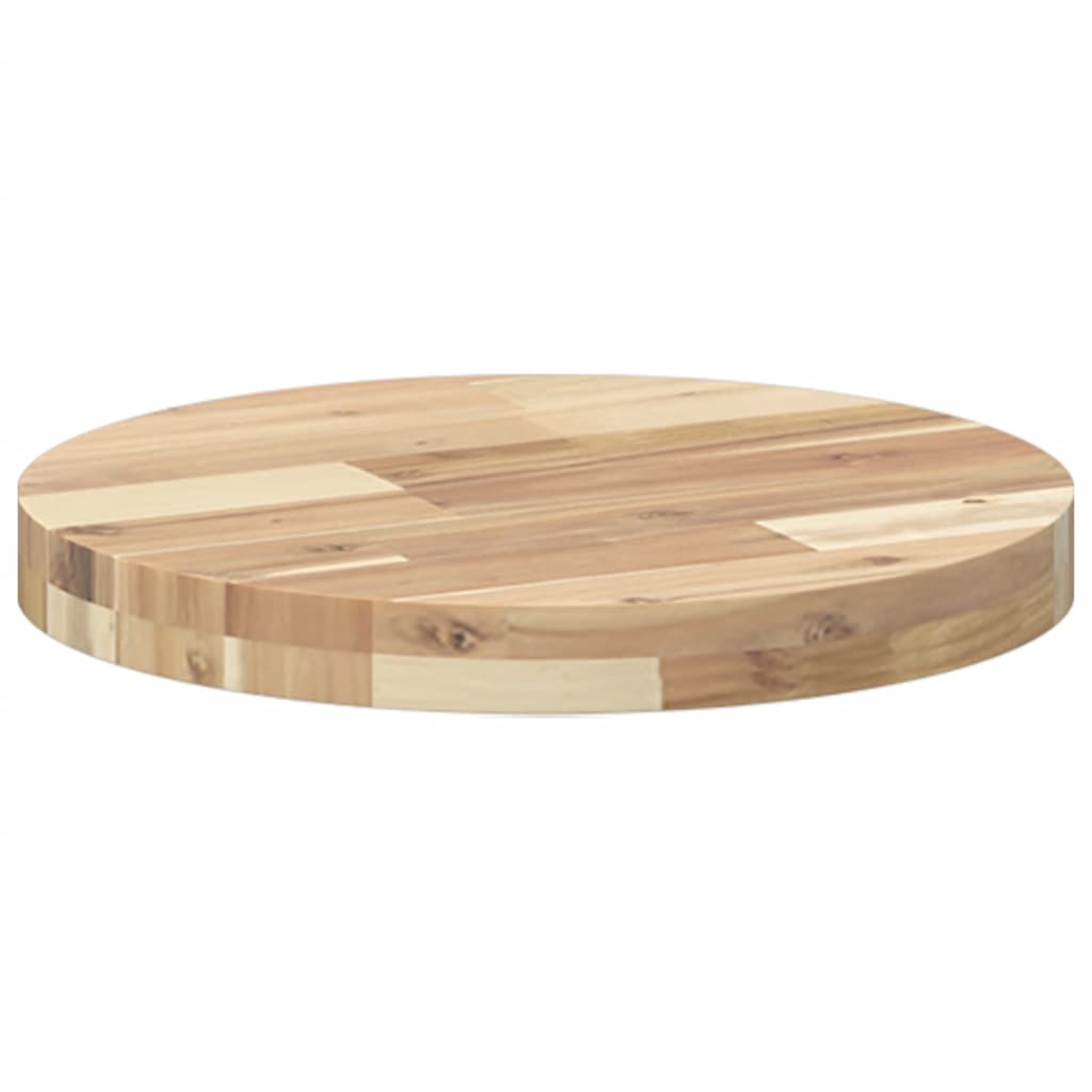 Bordplate rund Ø40x4 cm heltre akasie