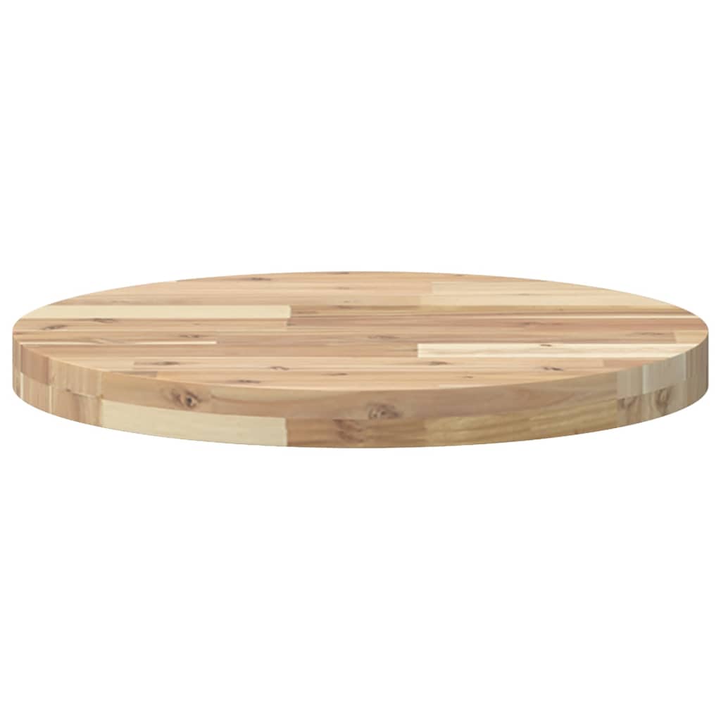 Bordplate rund Ø50x4 cm heltre akasie