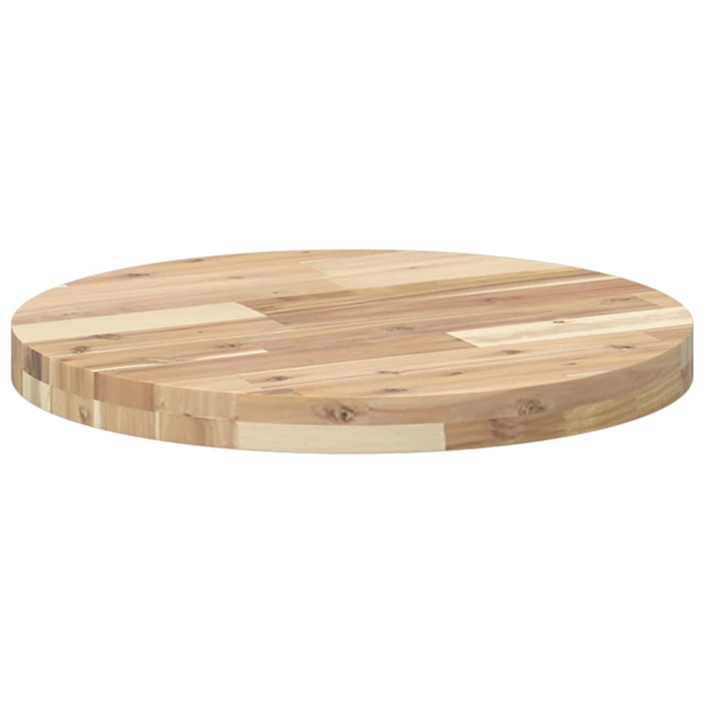 Bordplate rund Ø50x4 cm heltre akasie