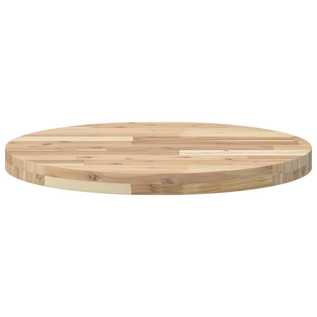 Bordplate rund Ø60x4 cm heltre akasie