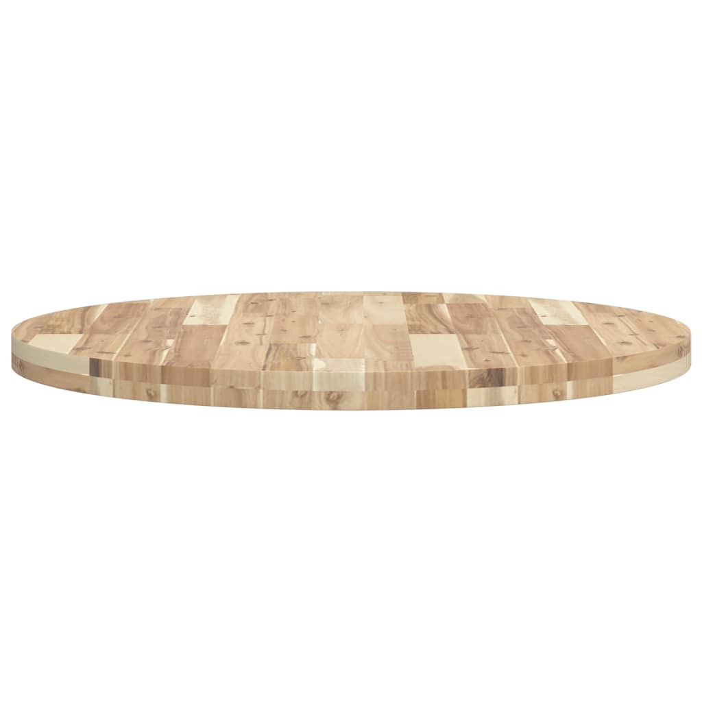 Bordplate rund Ø80x4 cm heltre akasie