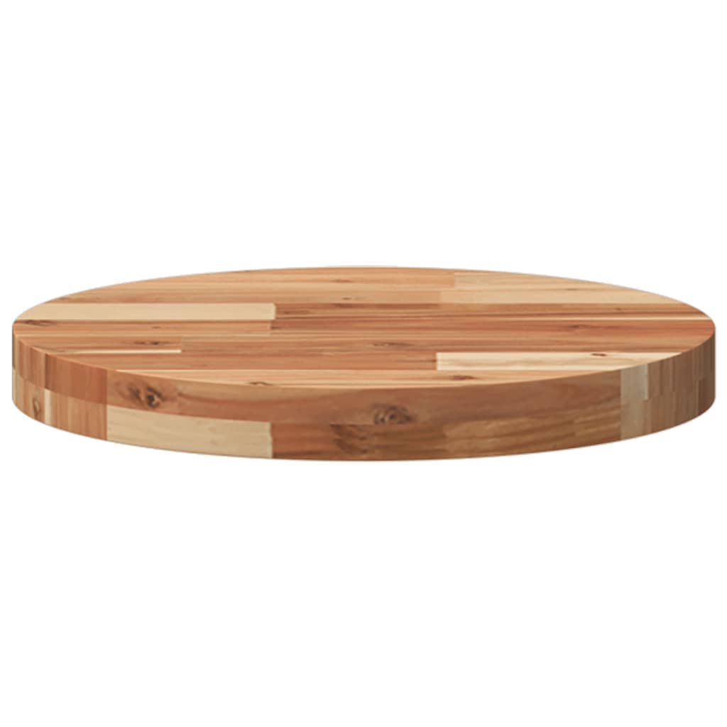 Bordplate rund Ø40x4 cm heltre akasie