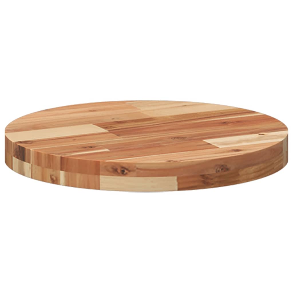 Bordplate rund Ø40x4 cm heltre akasie