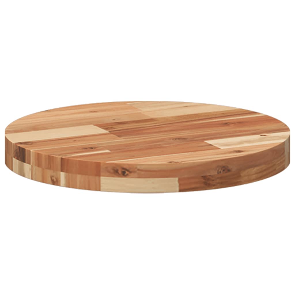 Bordplate rund Ø40x4 cm heltre akasie
