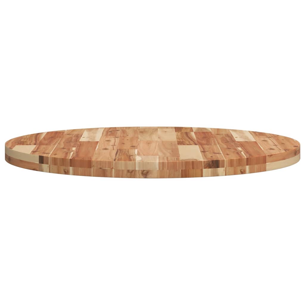 Bordplate rund Ø80x4 cm heltre akasie