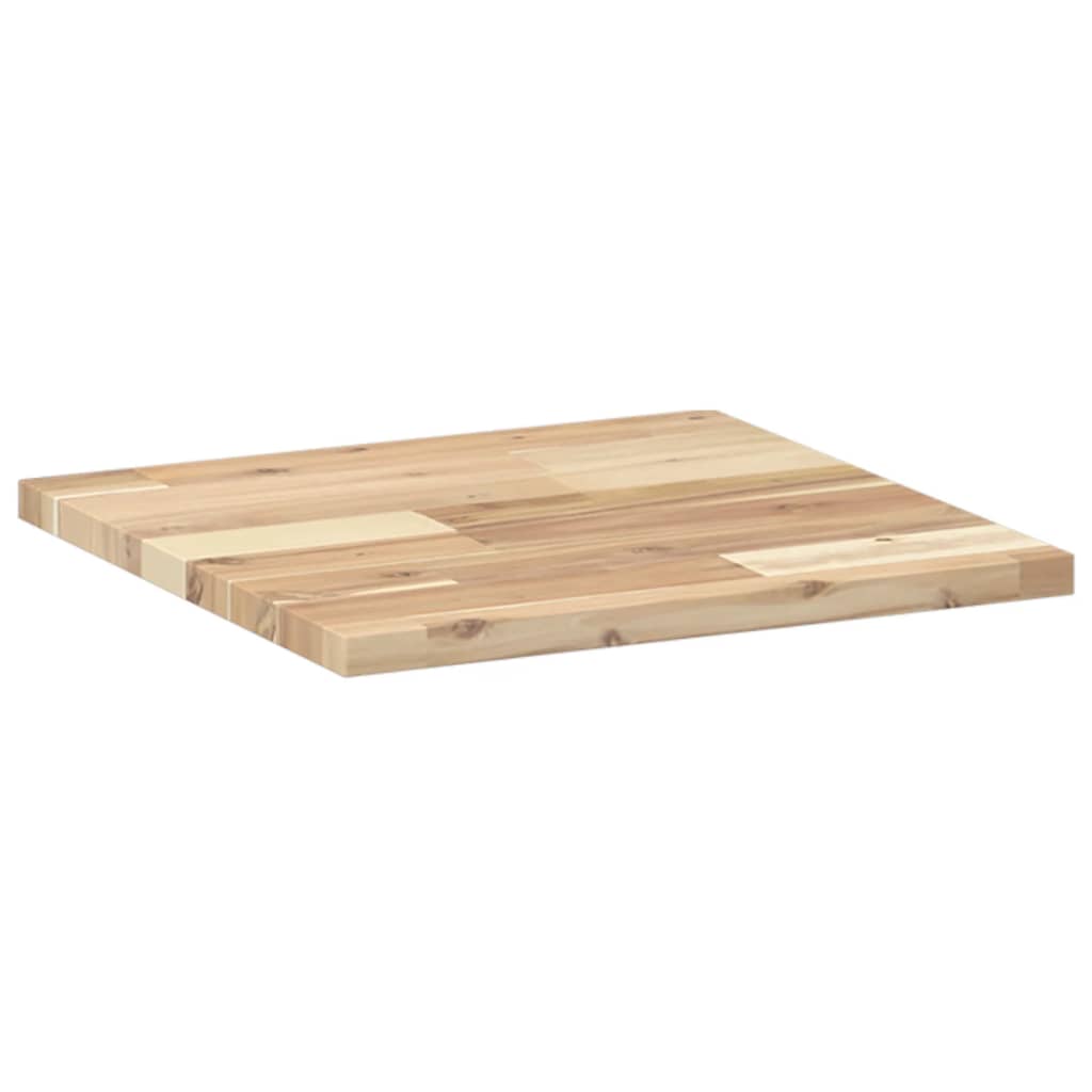 Bordplate firkantet 40x40x2 cm heltre akasie