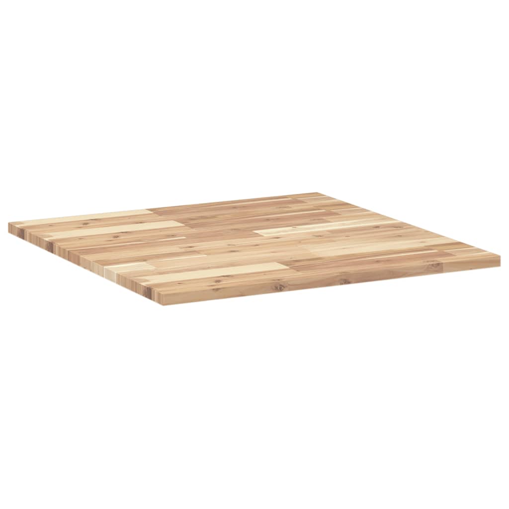 Bordplate firkantet 70x70x2 cm heltre akasie