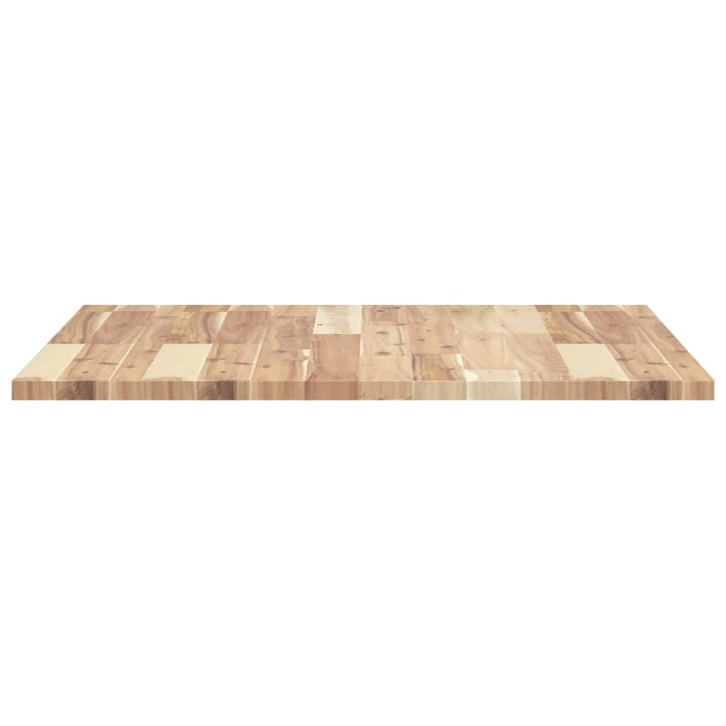 Bordplate firkantet 70x70x2 cm heltre akasie