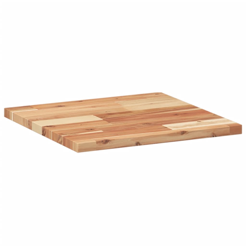 Bordplate firkantet 40x40x2 cm heltre akasie