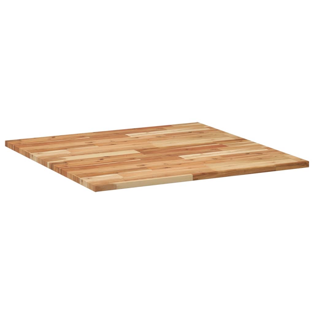 Bordplate firkantet 80x80x2 cm heltre akasie