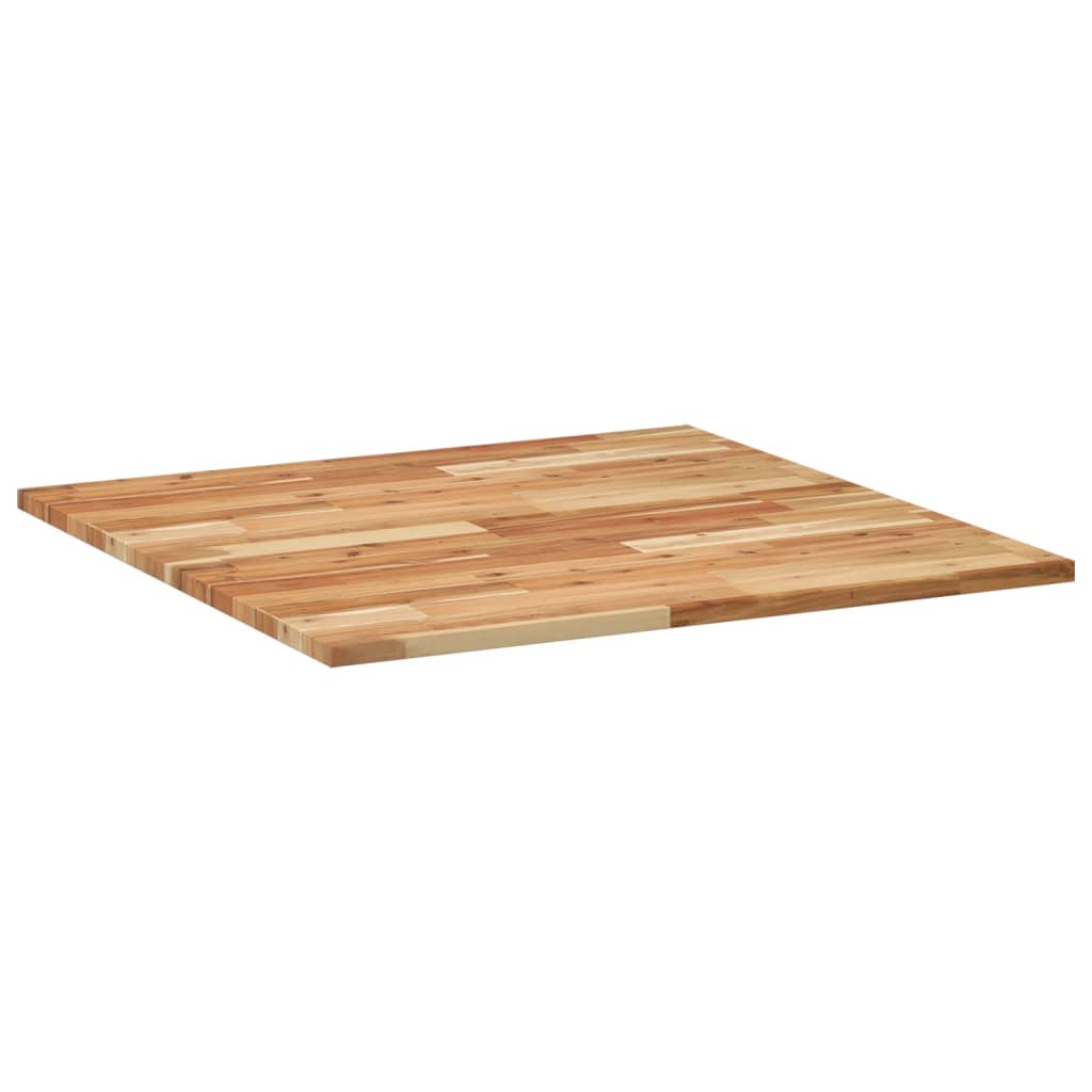Bordplate firkantet 80x80x2 cm heltre akasie