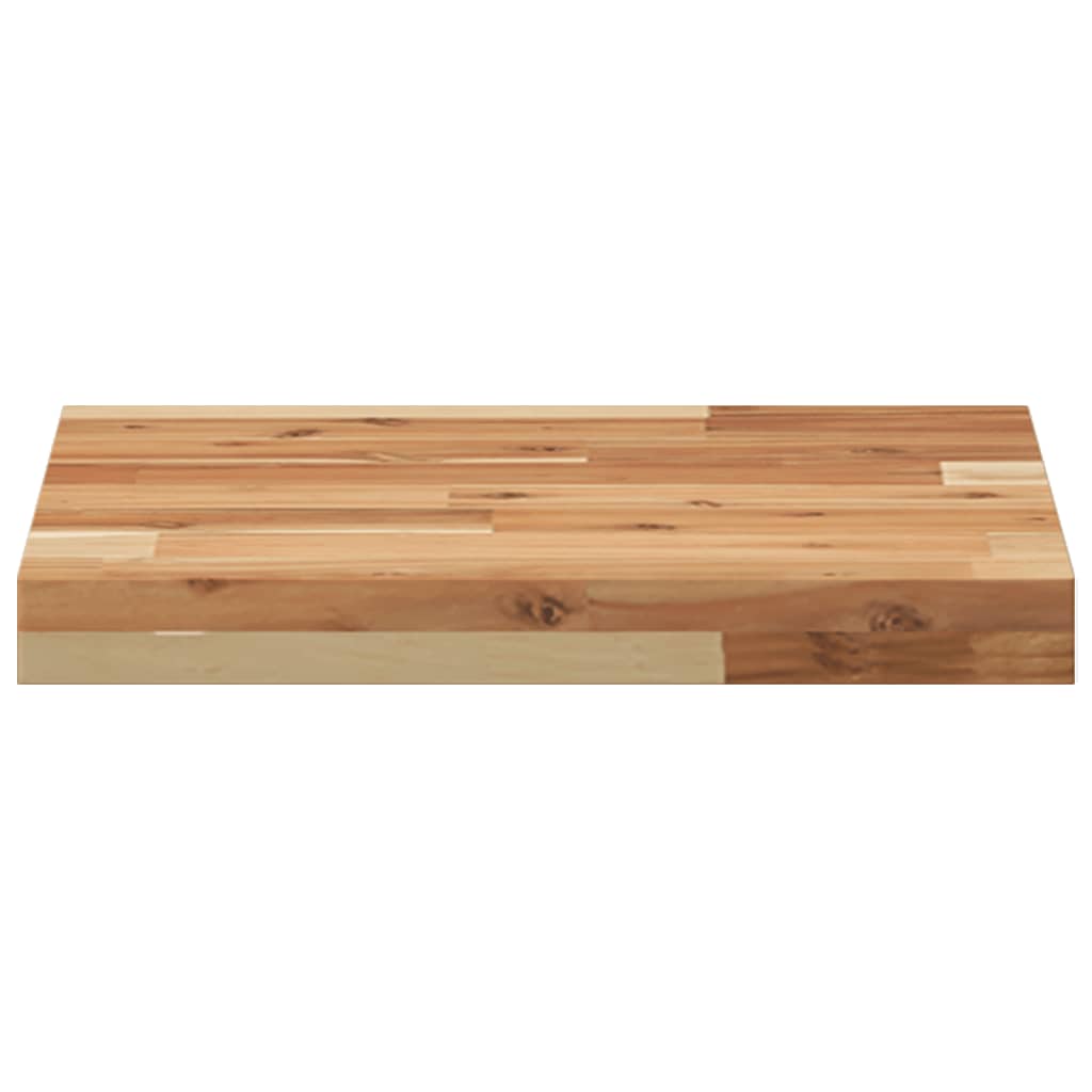 Bordplate firkantet 40x40x4 cm heltre akasie