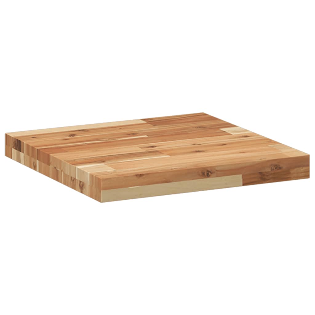 Bordplate firkantet 40x40x4 cm heltre akasie