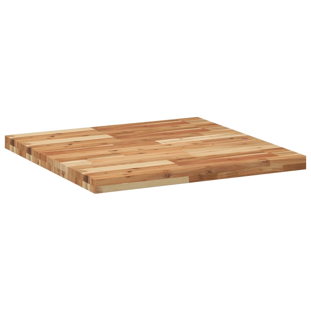 Bordplate firkantet 70x70x4 cm heltre akasie