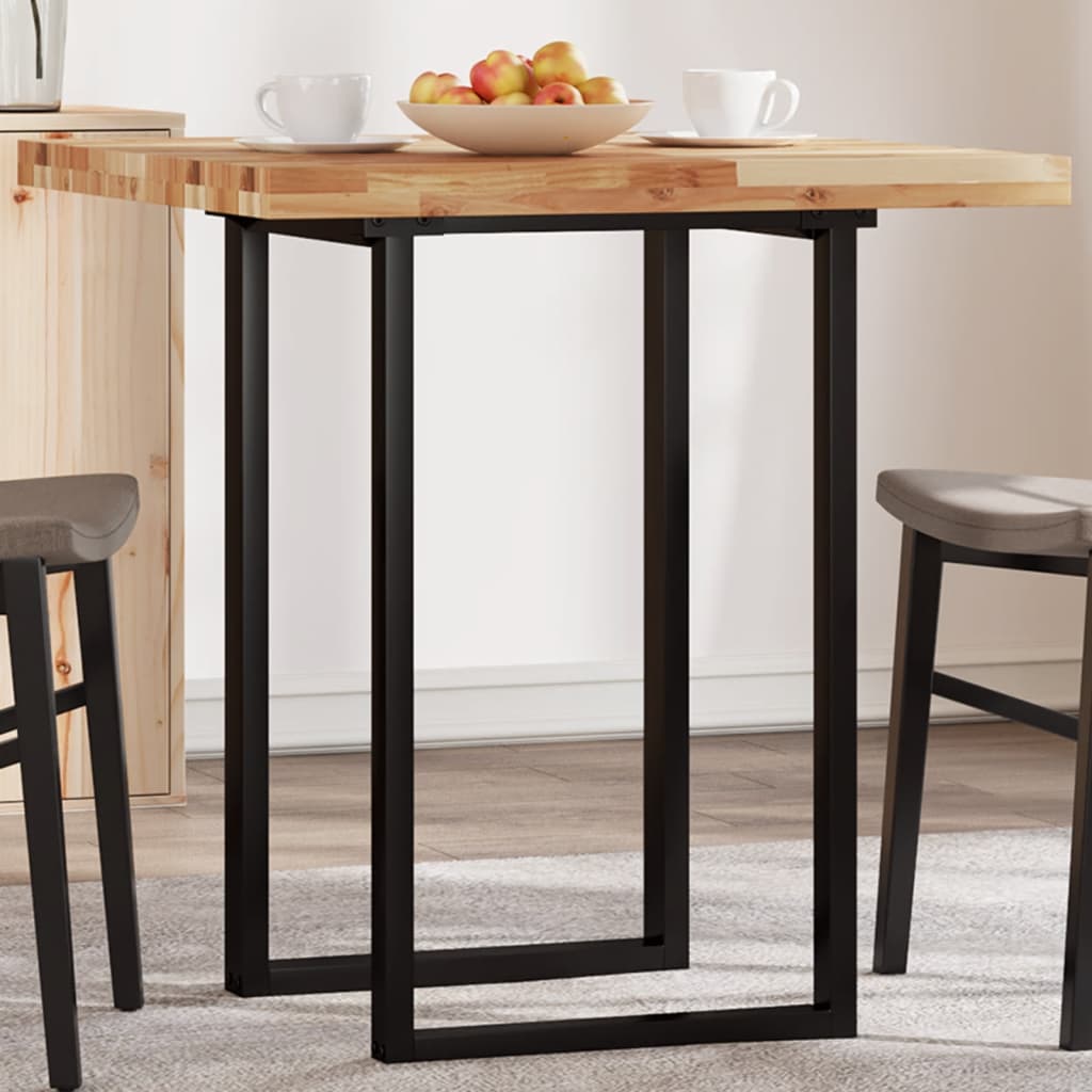 Bordplate firkantet 70x70x4 cm heltre akasie