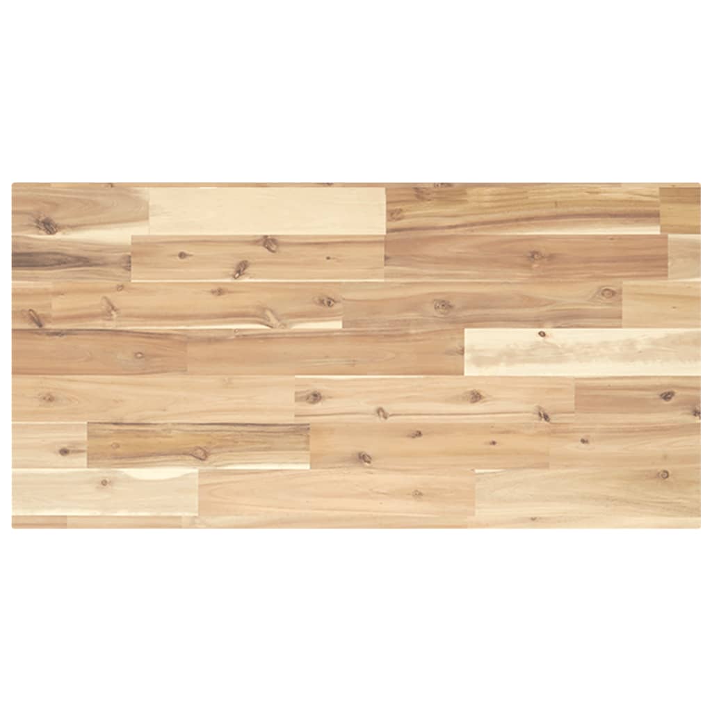 Bordplate 80x40x2 cm rektangulær heltre akasie
