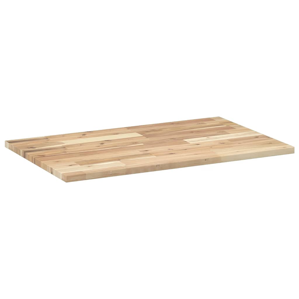 Bordplate rektangulær 100x50x2 cm heltre akasie