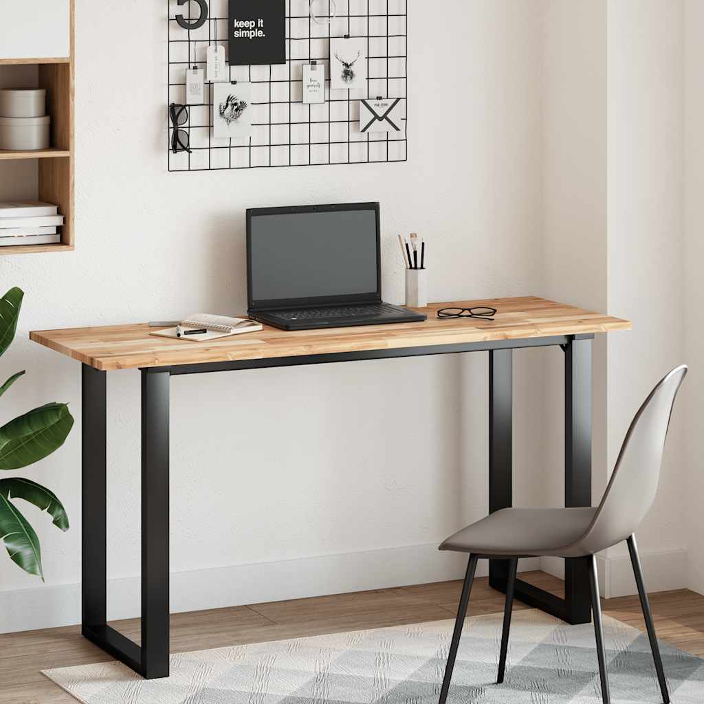 Bordplate rektangulær 140x50x2 cm heltre akasie