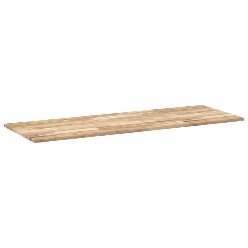 Bordplate rektangulær 140x50x2 cm heltre akasie