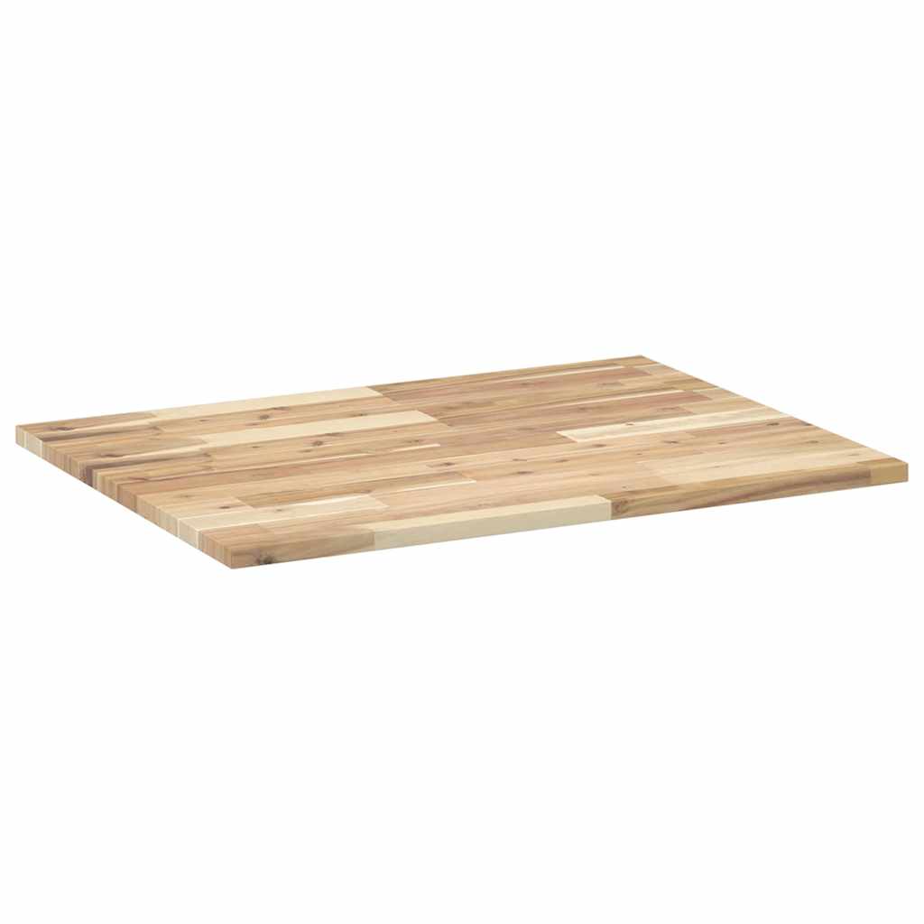 Bordplate rektangulær 100x60x2 cm heltre akasie