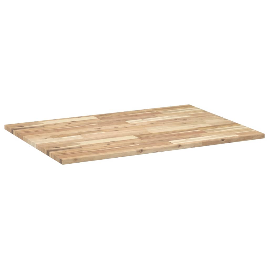 Bordplate rektangulær 80x70x2 cm heltre akasie