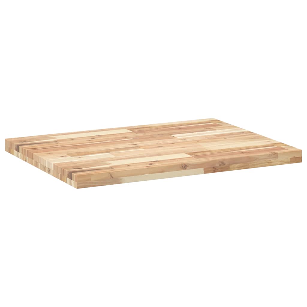 Bordplate rektangulær 80x60x4 cm heltre akasie