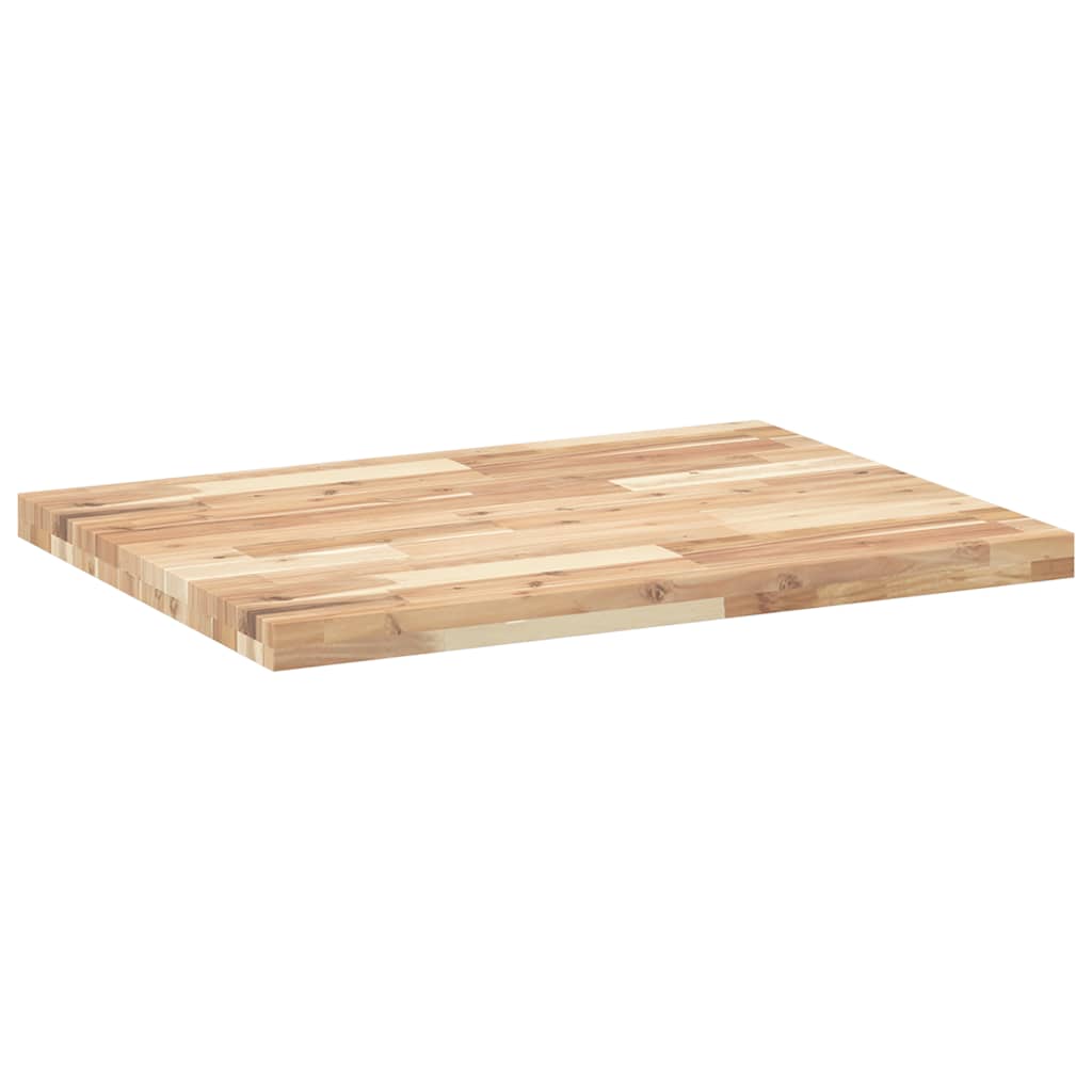 Bordplate rektangulær 100x60x4 cm heltre akasie