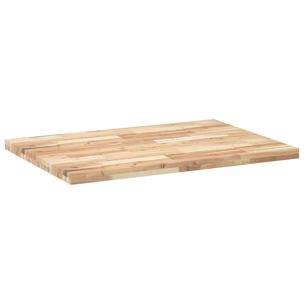 Bordplate rektangulær 80x70x4 cm heltre akasie